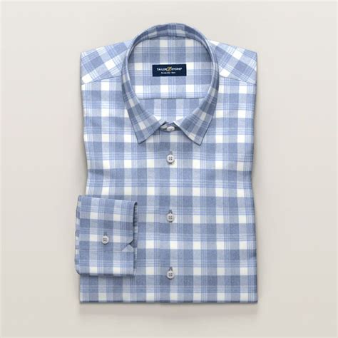 Light blue flannel shirt | Tailor Store®