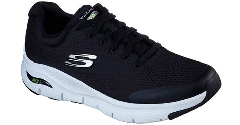 Skechers Synthetic Arch Fit Extra Wide Fit - Final Sale in White Black ...