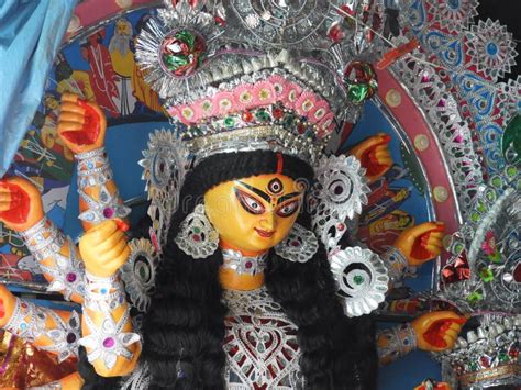 DURGA IDOL stock photo. Image of culture, doll, clay - 160023038