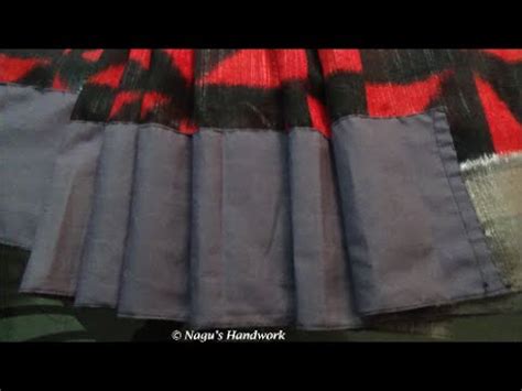 How to sew Saree Falls-How to Stitch Saree Fall By Nagu's Handwork - YouTube