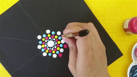 Mandala Dot Art For Beginners | Simple & Easy Mandala - YouTube