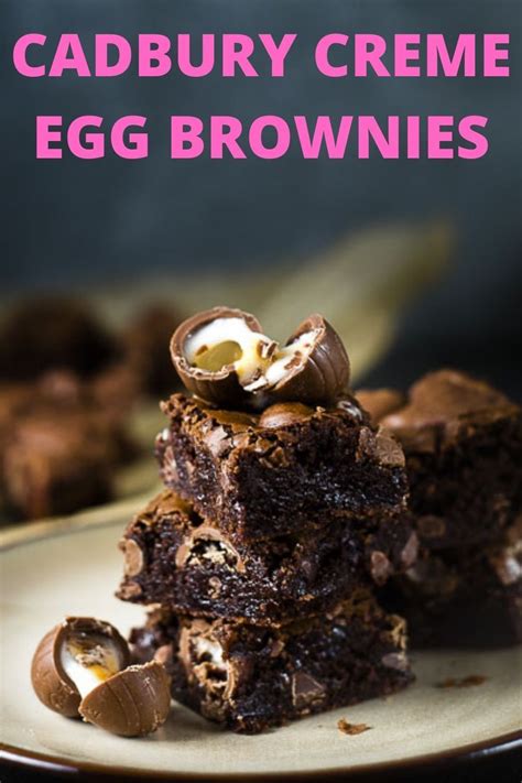 Cadbury Creme Egg Brownies | Recipe | Brownies recipe easy, Cadbury creme egg, Delicious brownies