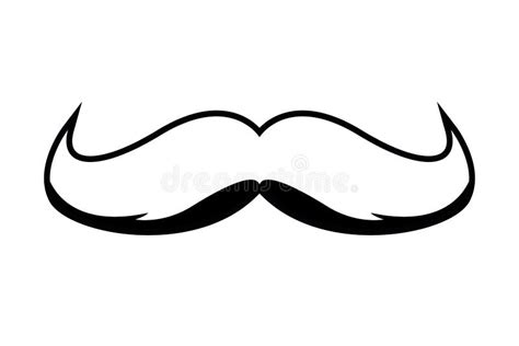 Black And White Mustache Clipart - Taha