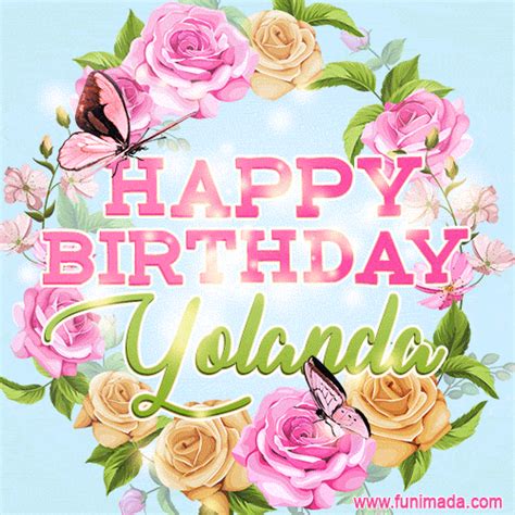 Happy Birthday Yolanda GIFs - Download on Funimada.com