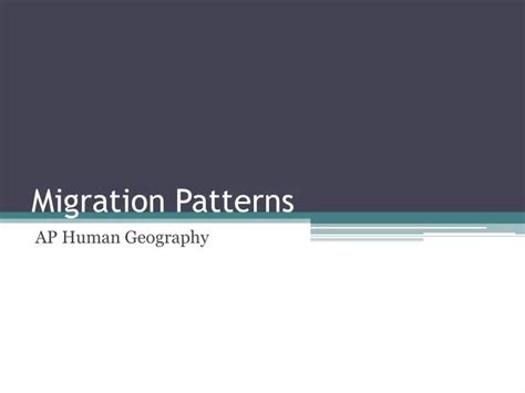 PPT - Migration Patterns PowerPoint Presentation, free download - ID:2092311