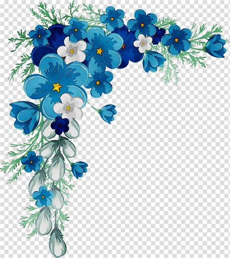 Blue Green Flower Clipart Pictures