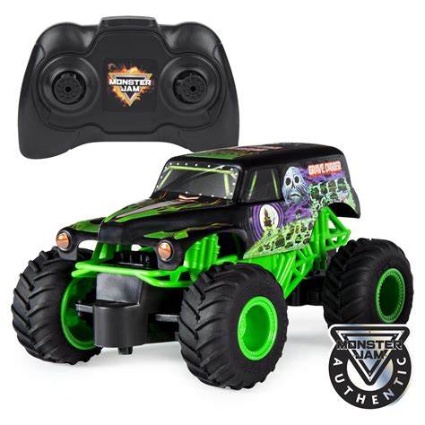 Monster Jam, Official Grave Digger Remote Control Monster Truck, 1:24 ...