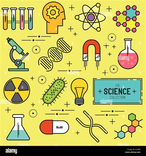 Science Vector Icon Set. A collection of science themed line icons ...