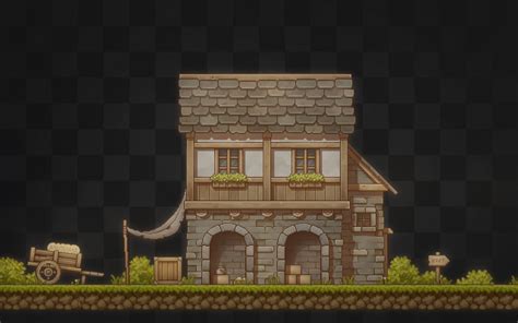 Pixel Art Platformer - Village House - AssetsDeals.pro