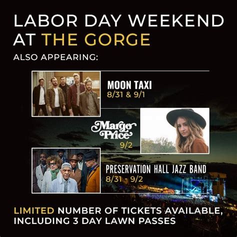 Dave Matthews Band Details Supporting Acts For Labor Day Gorge Run