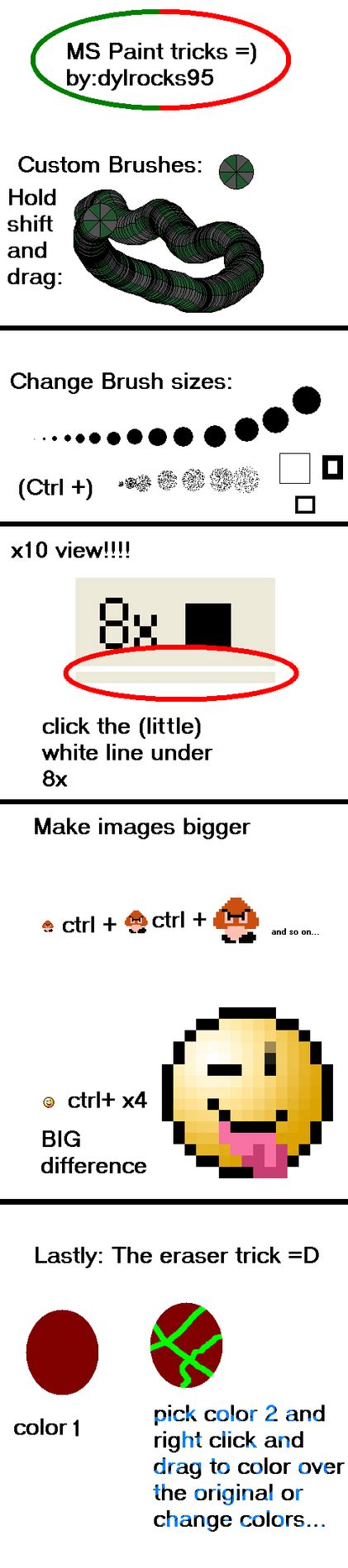 Ms paint tricks tutorial by dylrocks95 on DeviantArt