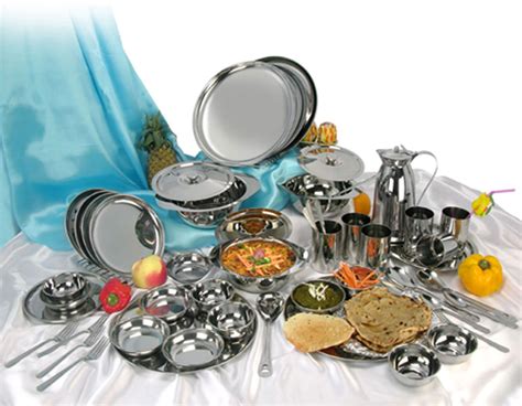 51 Piece Stainless Steel Dinner Set Manufacturer & Exporters from Mumbai | ID - 1284215