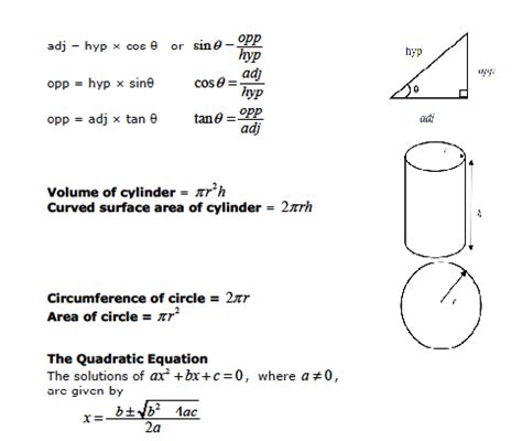 Ace A Level Maths Edexcel Formula Booklet Physics Ka All