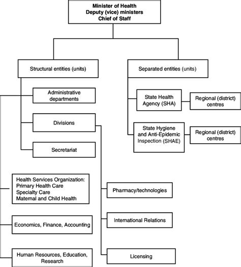 3 Organizational structure of the Ministry of Health | Download ...