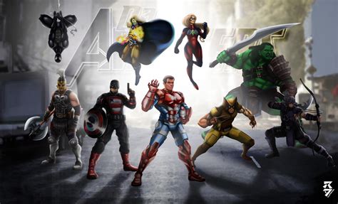 ArtStation - The Dark Avengers