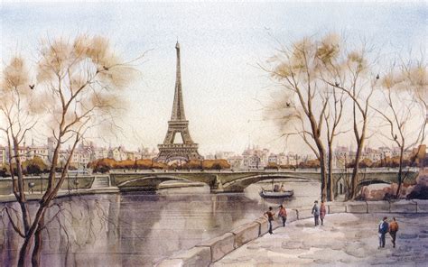 Paris Drawing Wallpaper at GetDrawings | Free download