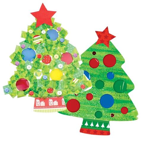 Cardboard Christmas Tree Cutouts - White - Pack of 20 | Paper Activities | CleverPatch - Art ...