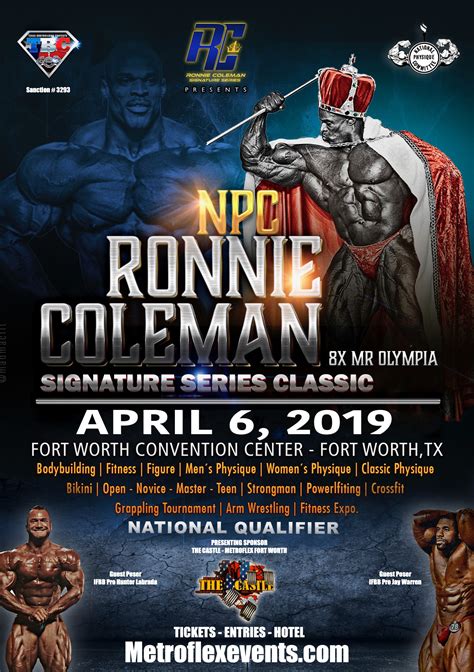 2019 Ronnie Coleman | Texas National Physique Committee