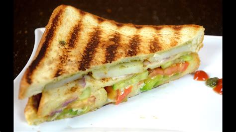 grilled vegetable sandwich indian style