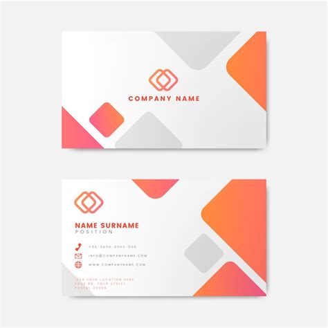 Free Vector | Modern geometric business card design