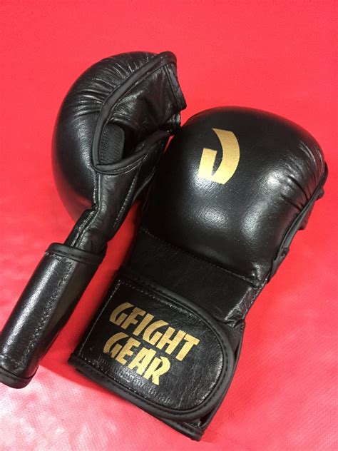 MMA 8oz Leather Sparring Gloves - G Fight Gear