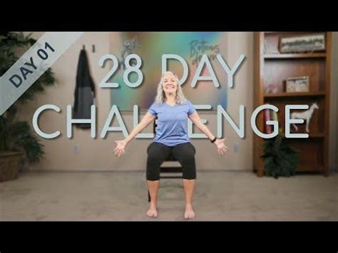 Chair Yoga - Day 1 - 22 Minutes Seated | Chair yoga, Chair pose yoga ...