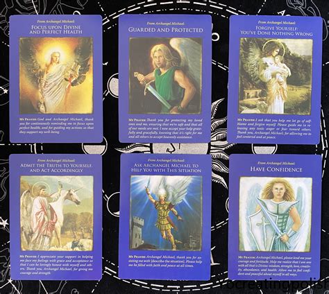 Archangel Michael Oracle Cards : A 44-Card Deck Guidebook | Etsy