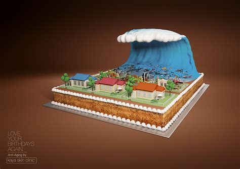 Kaya Skin Clinic - Doomsday Cakes - Tsunami on Behance