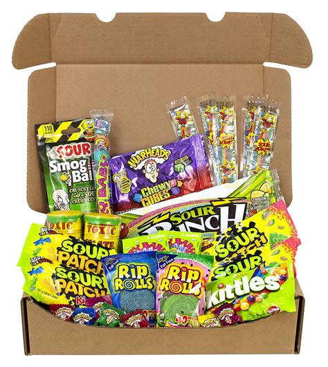 Amazon.com : The Ultimate Variety Sour Box - 30 Piece Assortment Of The Worlds Most Sour Candy ...
