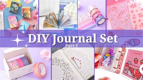 (Part-3) DIY JOURNAL SET /How to Make Journal Set at Home /DIY Journal kit / DIY Journal ...