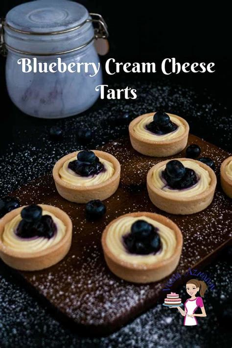 Mini Blueberry Cream Cheese Tarts Recipe - Veena Azmanov