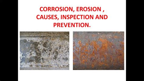 Corrosion Erosion and its prevention - YouTube