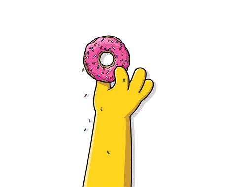 Homer Simpson Donut Wallpapers - Top Free Homer Simpson Donut Backgrounds - WallpaperAccess