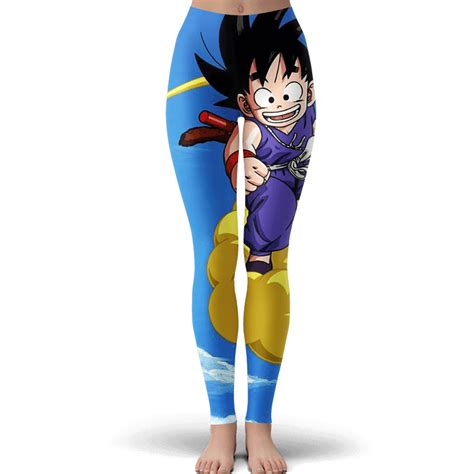 Dragon Ball GT Kid Goku Flying Nimbus All Over Leggings