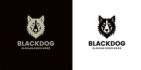 Simple portrait dog face logo design. free vector 33227059 Vector Art at Vecteezy