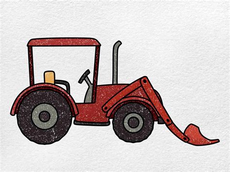 Tractor Drawing For Kids