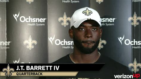 J.T. Barrett IV media availability - 2019 Saints Training Camp ...