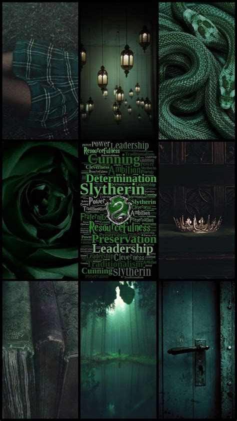 Slytherin Harry Potter Dark green wallpaper aesthetic | Dark green aesthetic, Harry potter ...