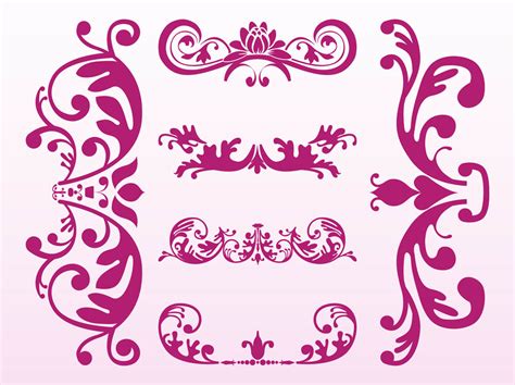 Floral Ornaments Designs Vector Art & Graphics | freevector.com