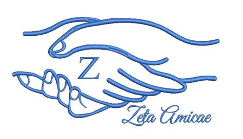 Zeta Amicae Machine Embroidery Design - Etsy