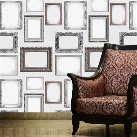 1 Wall Frames Pattern Picture Photo Frame Ornate Wallpaper W10MFRAM01 ...