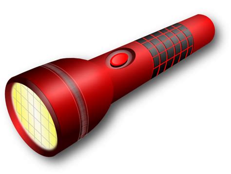 Red Flashlight Clip Art at Clker.com - vector clip art online, royalty ...