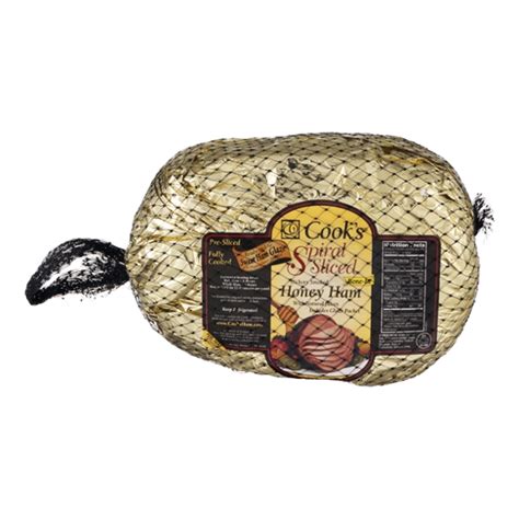 Save on Cook's Spiral Sliced Ham Half Bone-In Honey Hickory Smoked ...