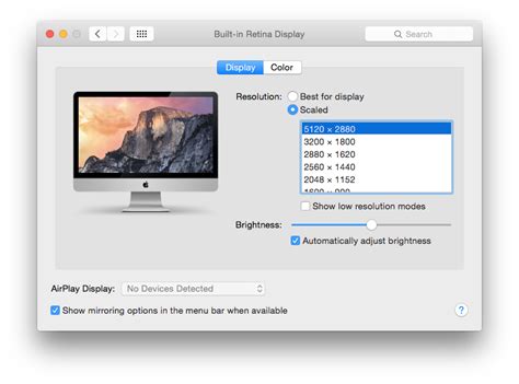 How to set the imac 5k screen resolution? - Apple Community