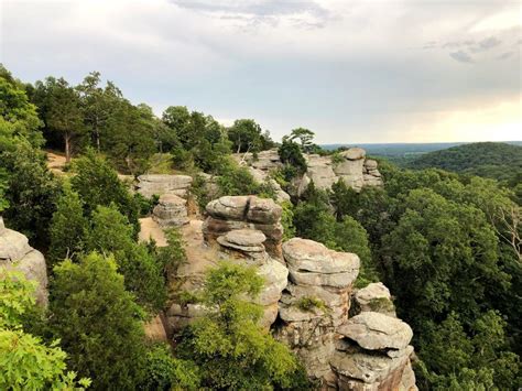 Garden of the Gods Southern Illinois Harrisburg Shawnee National Forest Hiking Budget Travel ...