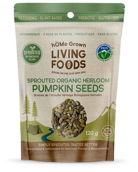 Sprouted Heirloom Pumpkin Seeds | hOMe Grown Living Foods