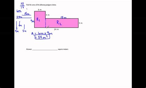 Area Of Irregular Shapes Worksheet