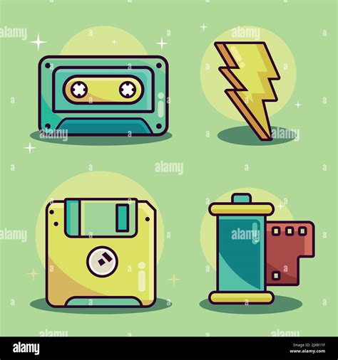 icons, 90s modern style Stock Vector Image & Art - Alamy