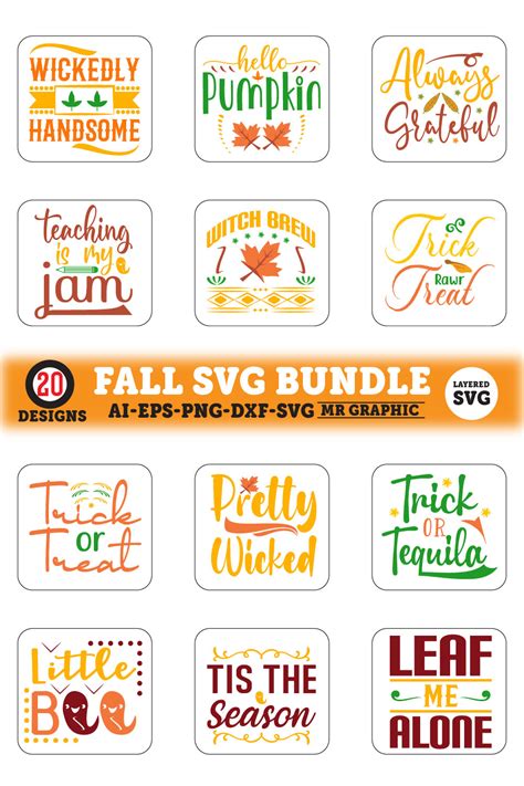 Fall Quotes SVG Design Bundle - MasterBundles