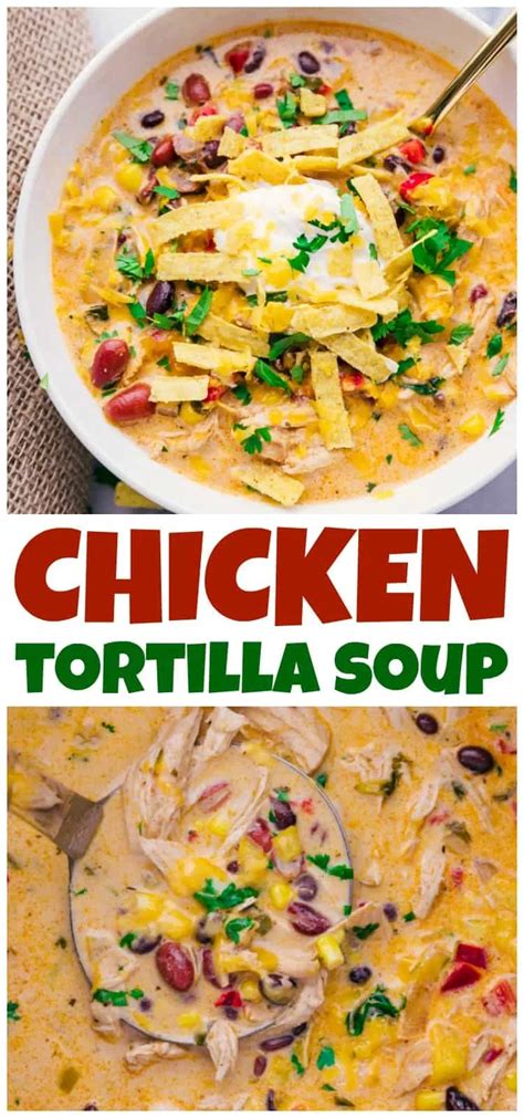 Chicken Tortilla Soup Crock Pot | Receta | Comida, Sopas, Recetas